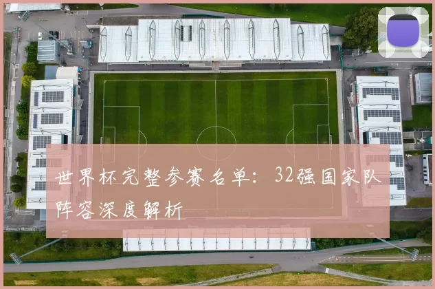 世界杯完整参赛名单：32强国家队阵容深度解析
