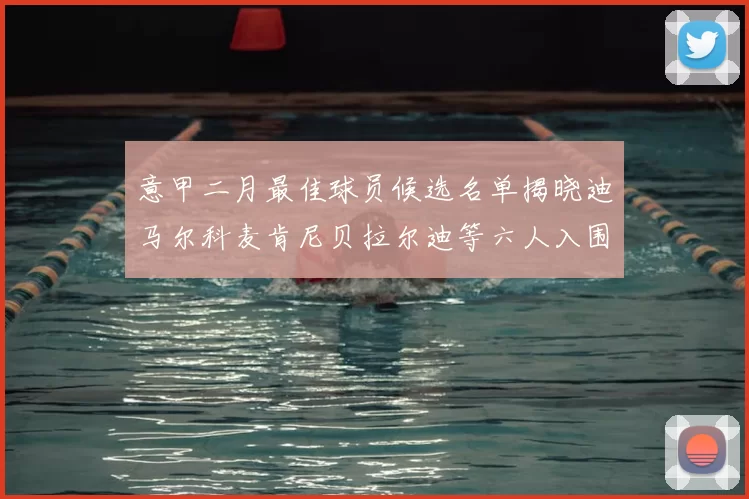 意甲二月最佳球员候选名单揭晓迪马尔科麦肯尼贝拉尔迪等六人入围